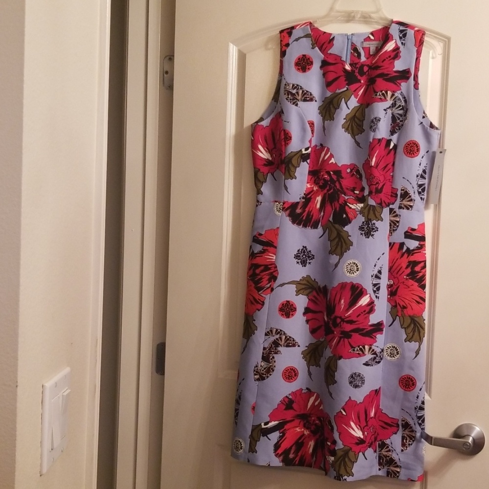 NWT Blue poppy print dress